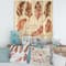 Designart - Boho Feather Icons - Bohemian & Eclectic Print on Natural Pine Wood